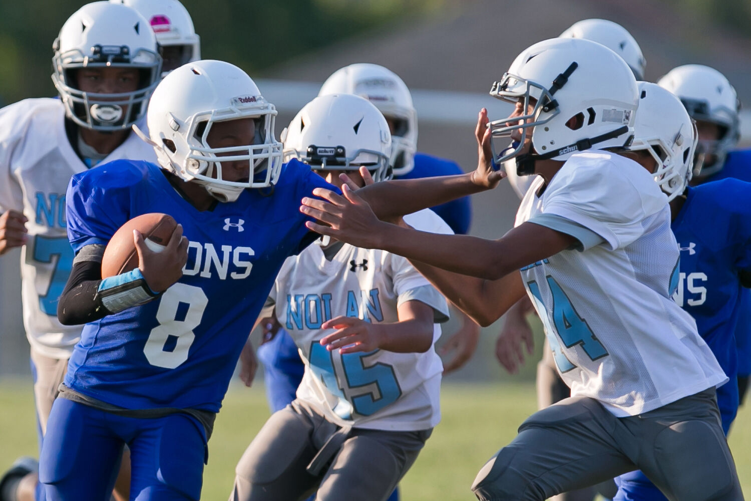 Nolan at Liberty Hill seventh-grade football